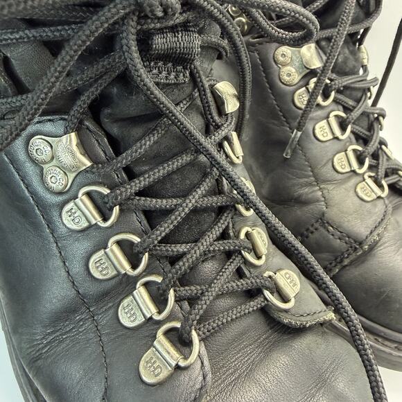 Vintage Style Men\'s Harley-Davidson Leather Lace-Up MotorcycleBoots Size 8.5 M main image 8